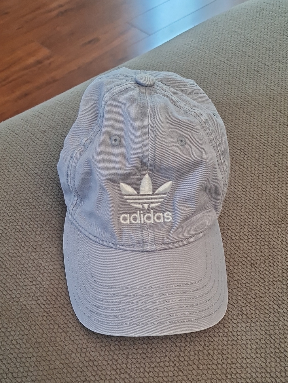 adidas Gray Trefoil Cotton Cap